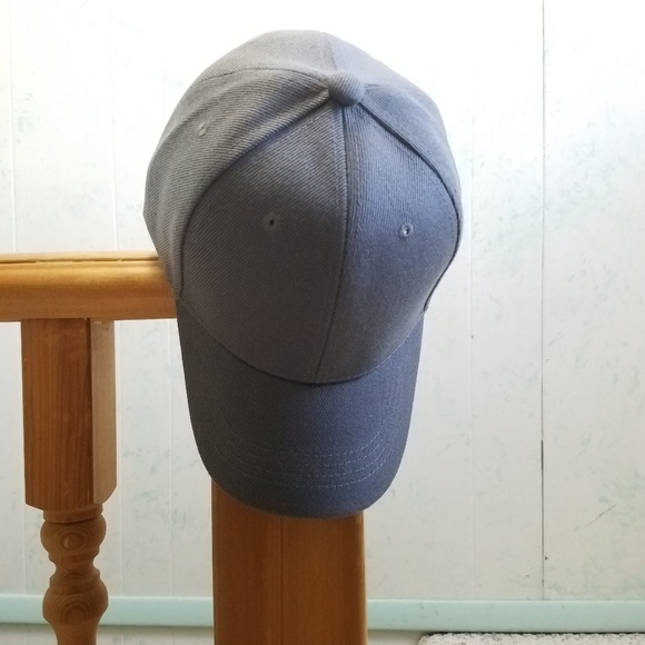 Basic Grey Baseball Hat - Picture 4 of 5